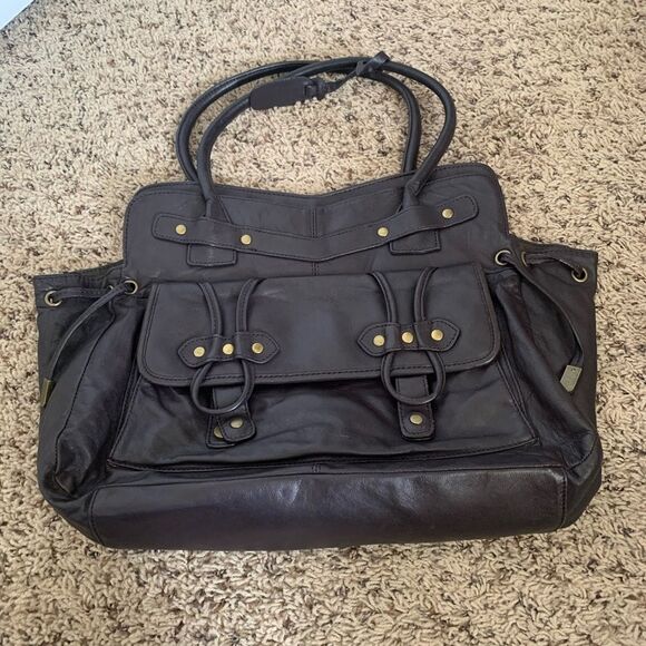 French connection | purple brown hand bag - Picture 3 of 8